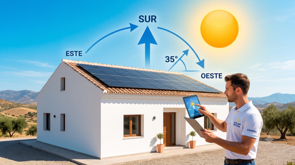 Guía definitiva: Orientación e inclinación paneles solares España para máxima eficiencia