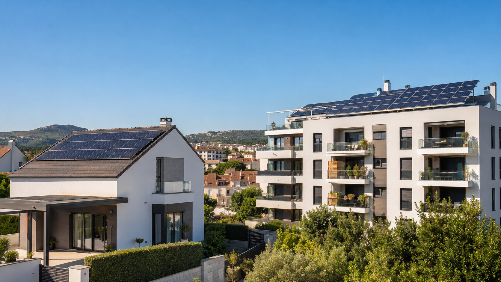 Autoconsumo individual y colectivo con placas solares en una vivienda y una comunidad de vecinos en España